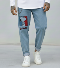 JEANS - HAMEN - DIPINTO A MANO -  ART. SNOOPY 10