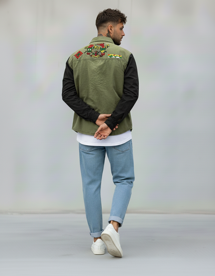 CAMICIA BOMBER - BERNA - ART. 25124430 - COL. VERDE