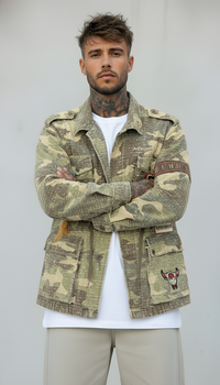 GIUBBINO FIELD JACKET FALCO - BERNA - ART. 25228430 - COL. CAMOUFLAGE