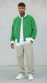 GIUBBINO BOMBER - NEW JOB BRAND - ART. GB20 DROMEDARIO - COL. VERDE