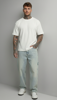 JEANS UOMO CARPENTER STRAIGHT  FIT LAVAGGIO BLEACH -  BERNA - ART. 261201 -30