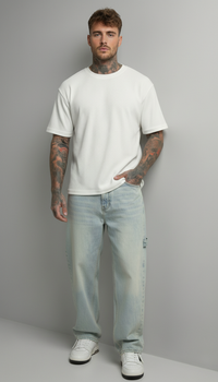 JEANS UOMO CARPENTER STRAIGHT  FIT LAVAGGIO BLEACH -  BERNA - ART. 261201 -30