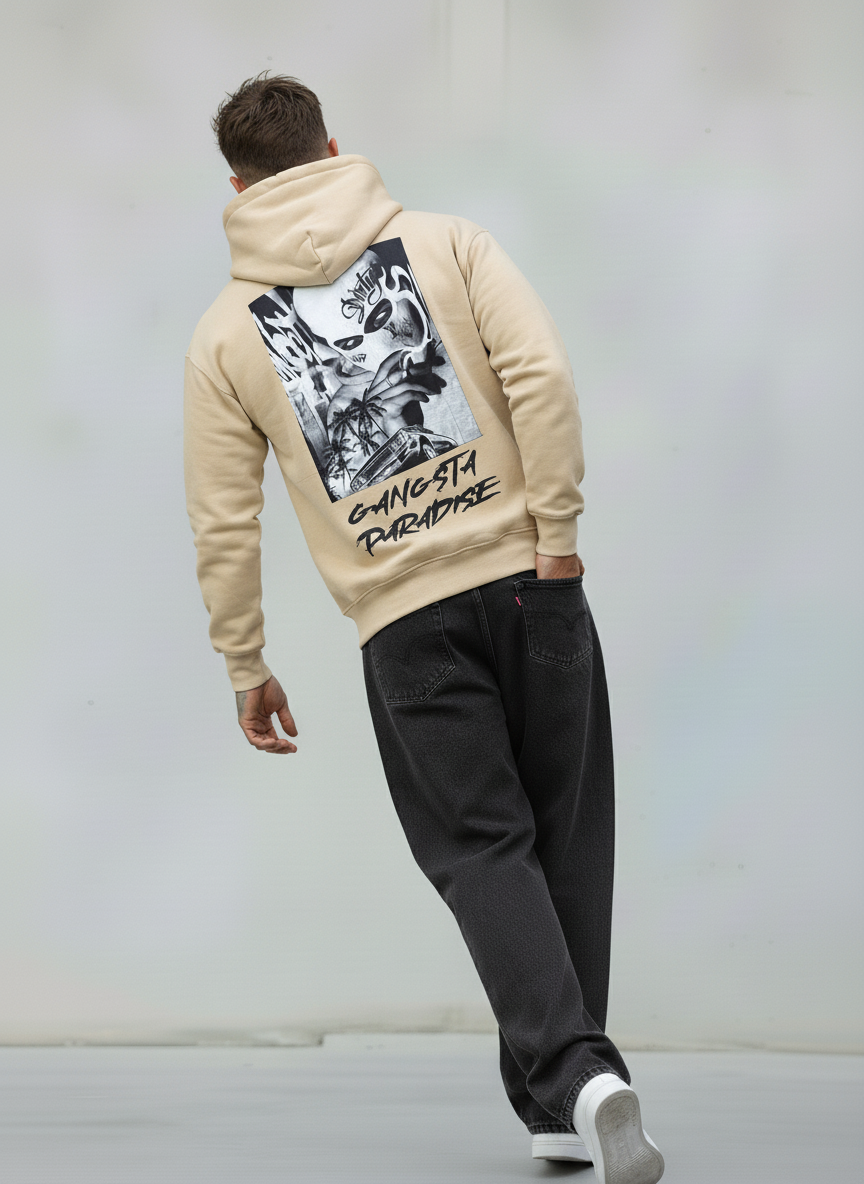 FELPA CON CAPPUCCIO - E. - ART. GANGSTA PARADISE