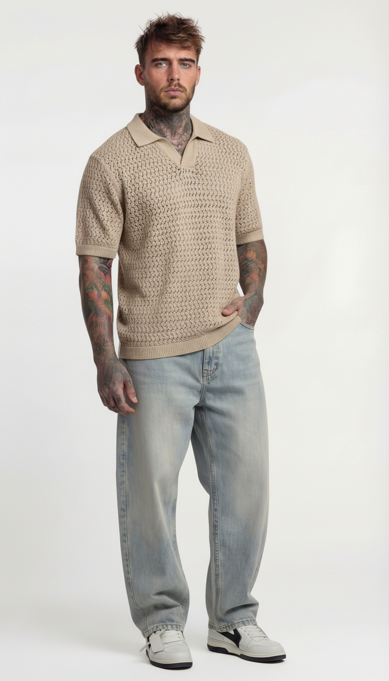 POLO  IN MAGLIA TRAFORATA  - ONLY&SONS - ART. 22037952