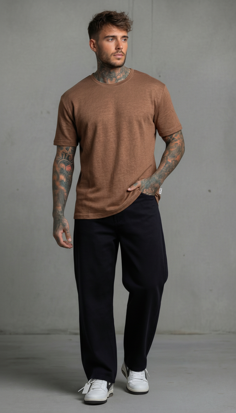T-SHIRT UOMO IN LINO - PIU' COLORI  - BERNA - ART. 261216