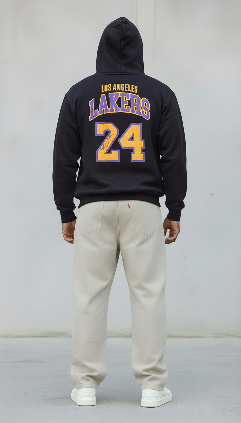 FELPA CON CAPPUCCIO LAKERS   - B.U. - ART. W25 / H 54