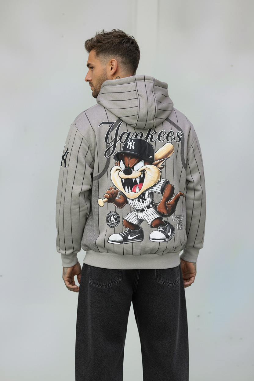 FELPA CON CAPPUCCIO YANKESS TAZMANIA - B.U. - ART. W25 / H - 16