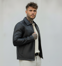 GIUBBINO EFFETTO PELLE - ONLY&SONS - ART. 22034713 - COL. BLACK