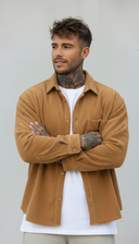 CAMICIA VELLUTO A COSTINE - NEW JOB BRAND - ART. CAM STONDO - COL. MARRONE