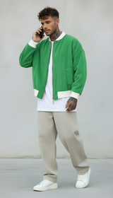 GIUBBINO BOMBER - NEW JOB BRAND - ART. GB20 DROMEDARIO - COL. VERDE