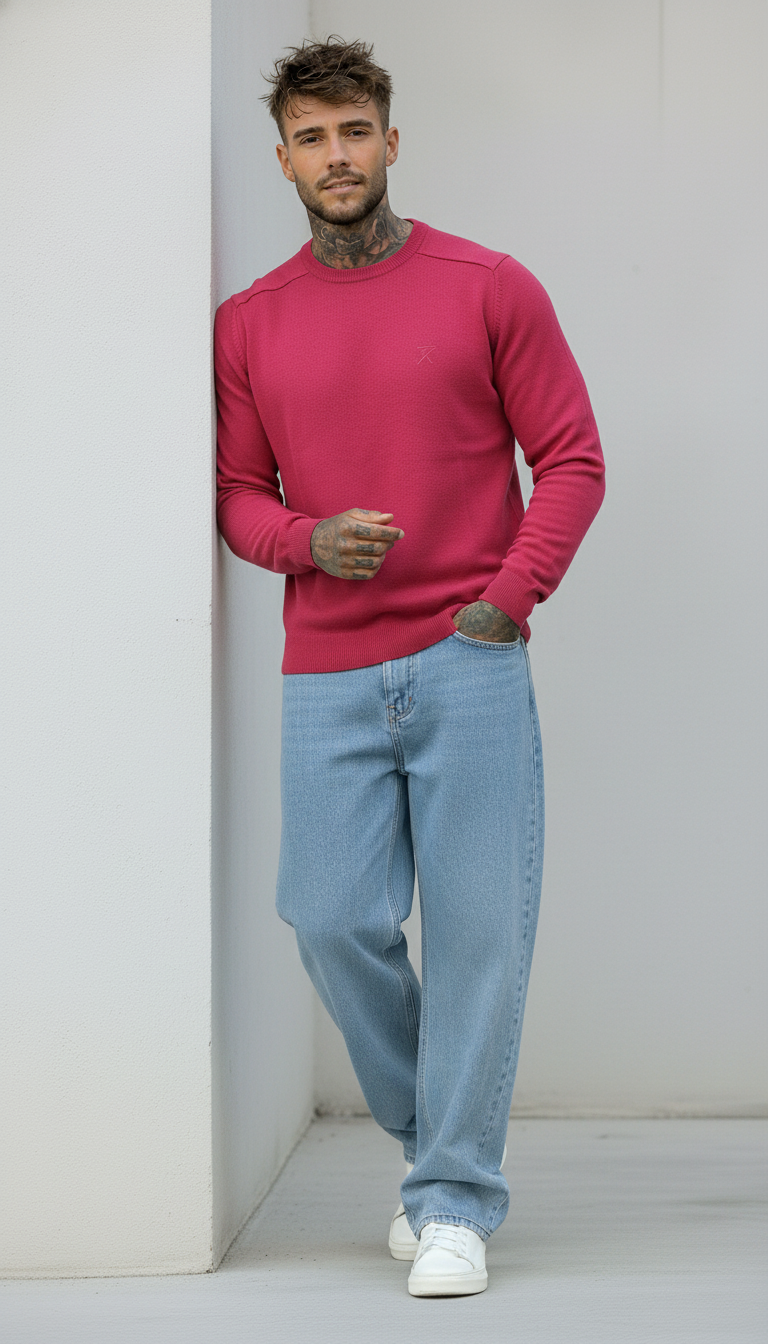 MAGLIA PARICOLLO VANISE' - BERNA - *ART. 24319710 - COL. FUCSIA