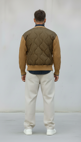 CARDIGAN - BERNA-  ART. 246040608 - COL. CARAMEL / VERDE