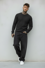 T10 MAGLIONCINO - ONLY&SONS - ART. 22007296 - COL. DARK GREY MELANGE