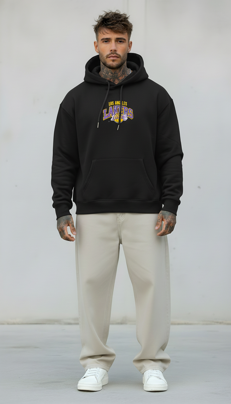 FELPA CON CAPPUCCIO LAKERS   - B.U. - ART. W25 / H 54