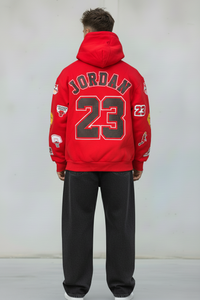 FELPA CON CAPPUCCIO JORDAN 23   - B.U. - ART. W25 / H 55