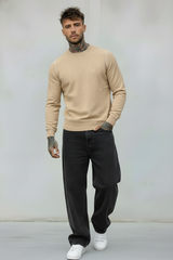 MAGLIA PARICOLLO VANISE' - BERNA - *ART. 2431978 - COL. BEIGE