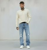 JEANS LAV. STONE CON ROTTURE - BERNA - *ART. 23322730 - COL. DENIM