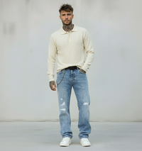 JEANS LAV. STONE CON ROTTURE - BERNA - *ART. 23322730 - COL. DENIM