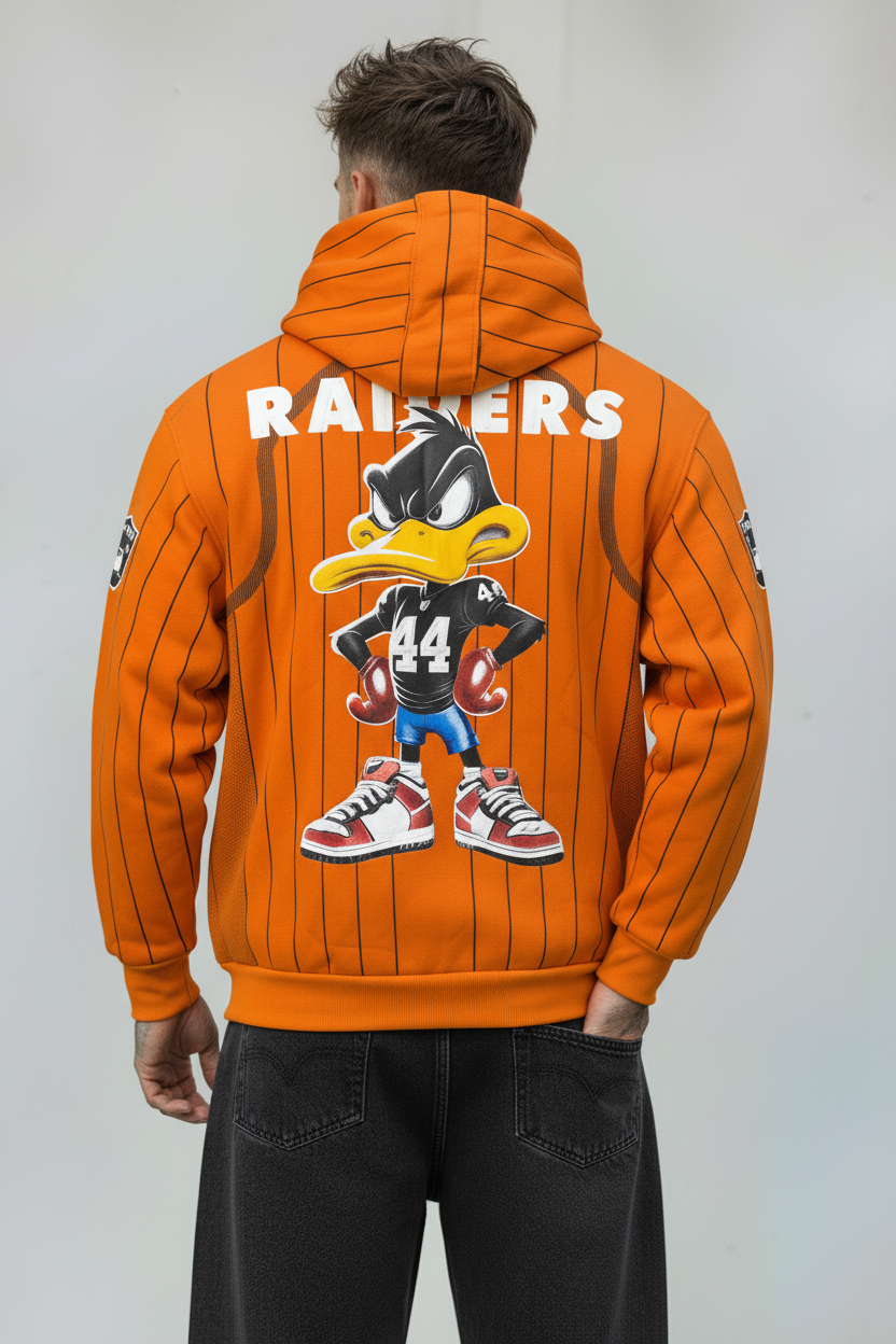 FELPA CON CAPPUCCIO DUCK HOODIE  - B.U. - ART. W25 / H 15