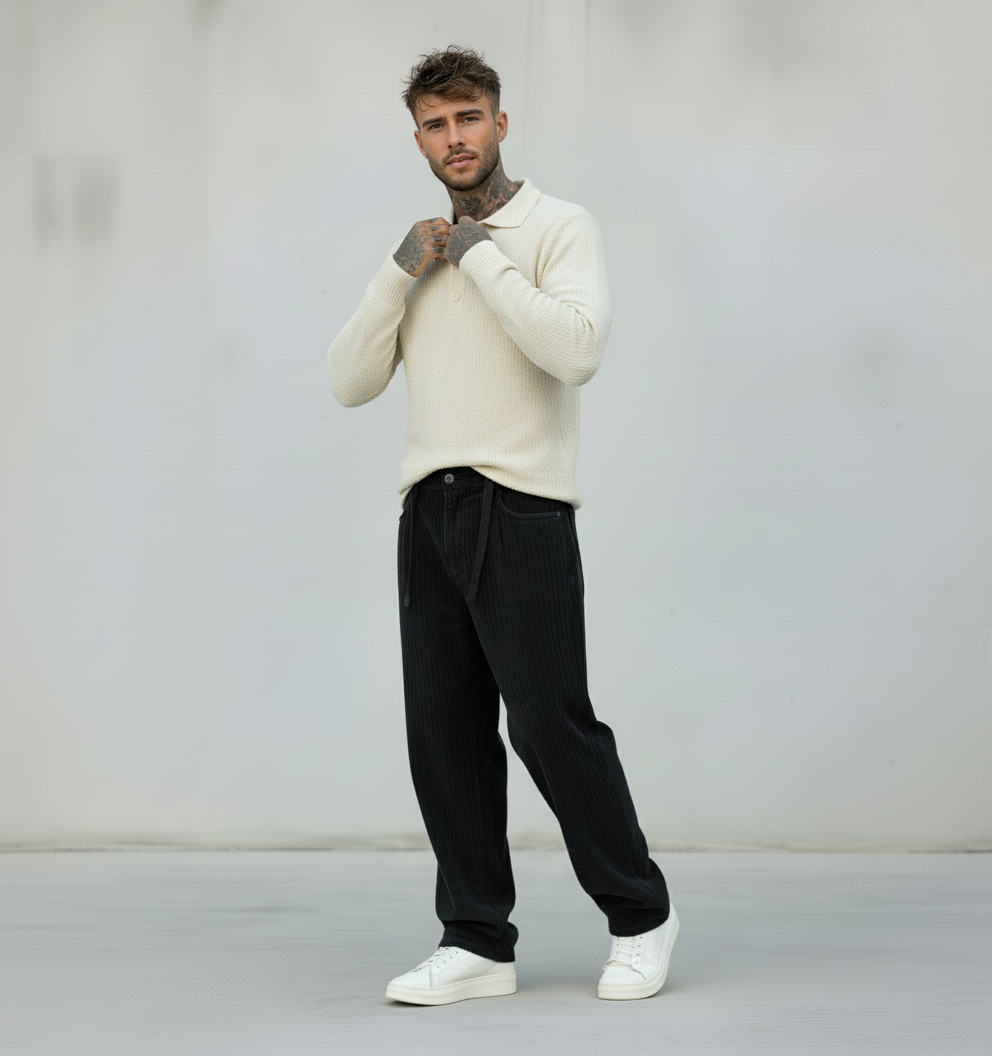 PANTALONE VELLUTO CON COULISSE - BERNA - ART. 252116