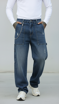 JEANS WORK DISTRESSED - BERNA - ART. 25200030 - COL. DENIM