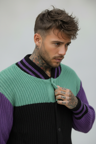 MAGLIONE KNITWEAR VARSITY - LE PAS SAGE - ART. FW25K27 - COL. MULTICOLOR