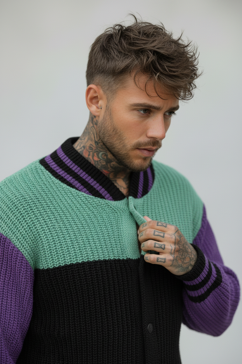 MAGLIONE KNITWEAR VARSITY - LE PAS SAGE - ART. FW25K27 - COL. MULTICOLOR