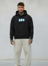 FELPA CON CAPPUCCIO SMURFS PUFFI   - B.U. - ART. W 25 / H 56