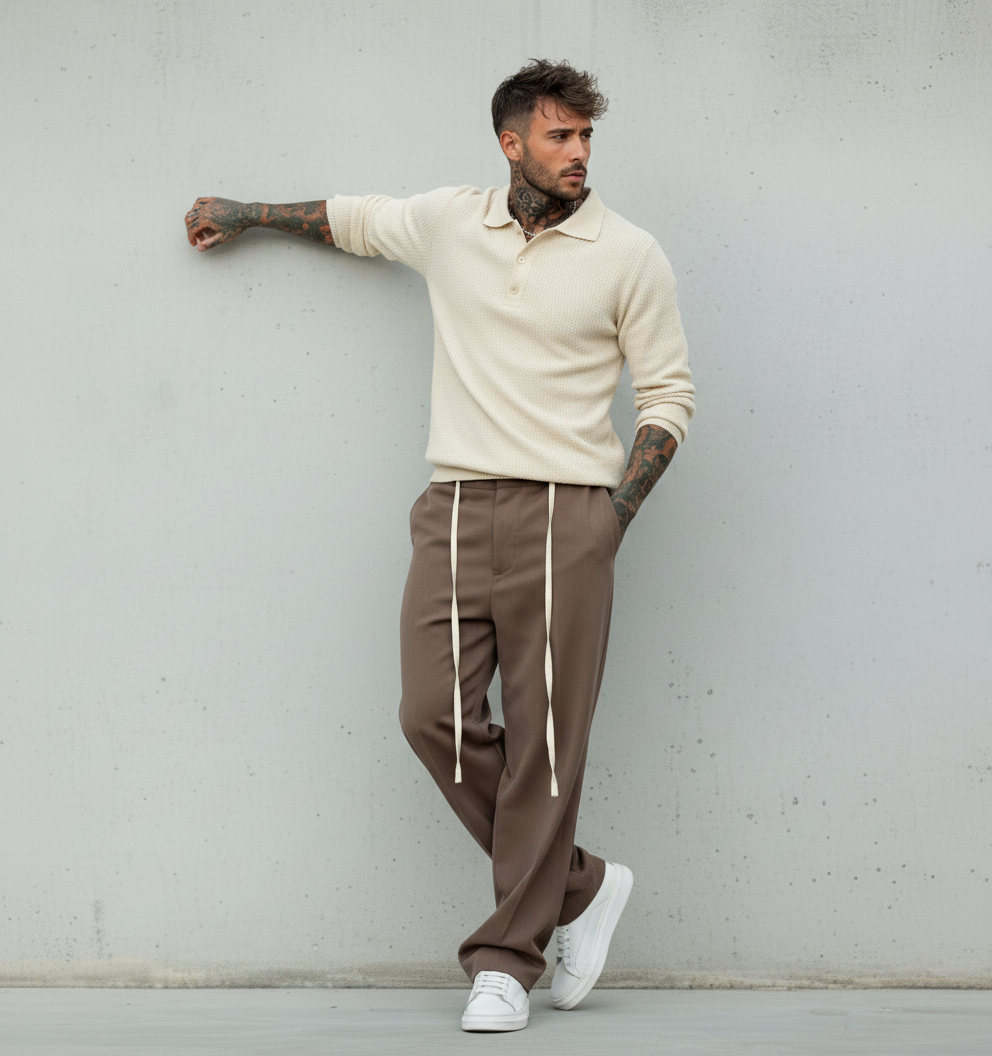 PANTALONE ELASTICO IN VITA - NEW JOB BRAND - ART. BONSAI