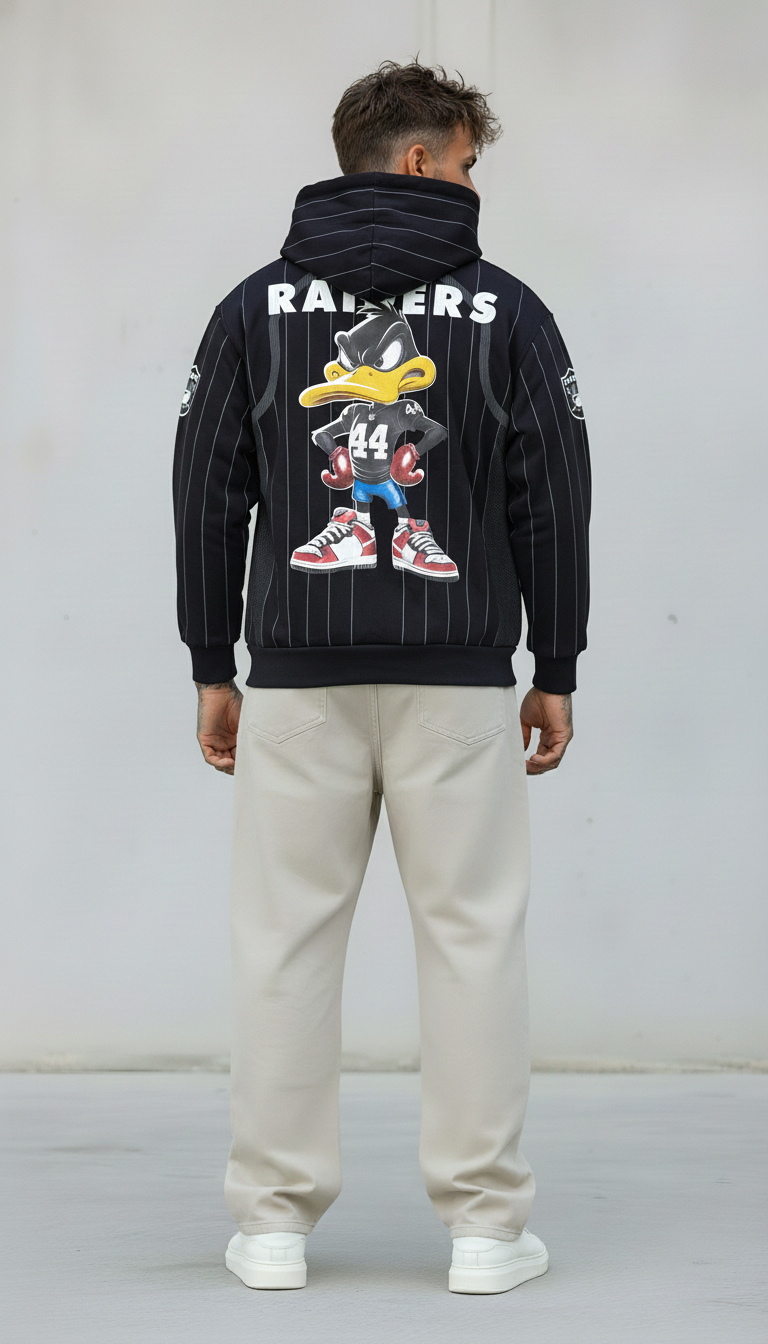 FELPA CON CAPPUCCIO DUCK HOODIE  - B.U. - ART. W25 / H 15