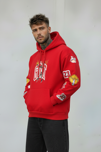 FELPA CON CAPPUCCIO JORDAN 23   - B.U. - ART. W25 / H 55