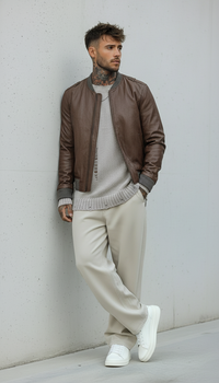 BOMBER GIUBBINO AVIATORE - BERNA - ART. 233244134 - COL. MORO