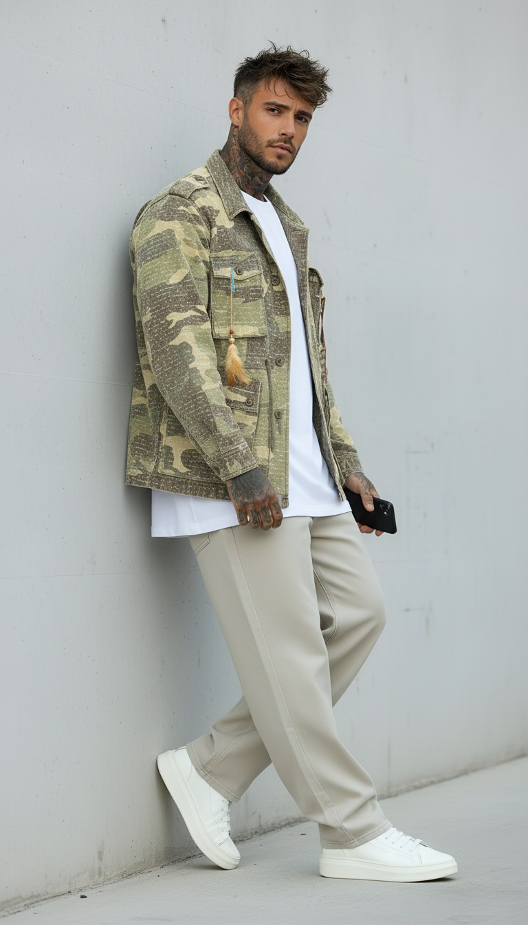 GIUBBINO FIELD JACKET FALCO - BERNA - ART. 25228430 - COL. CAMOUFLAGE