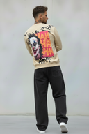 FELPA GIROCOLLO JOKER - E. - ART. WHY SO SERIOUS - COL. BEIGE