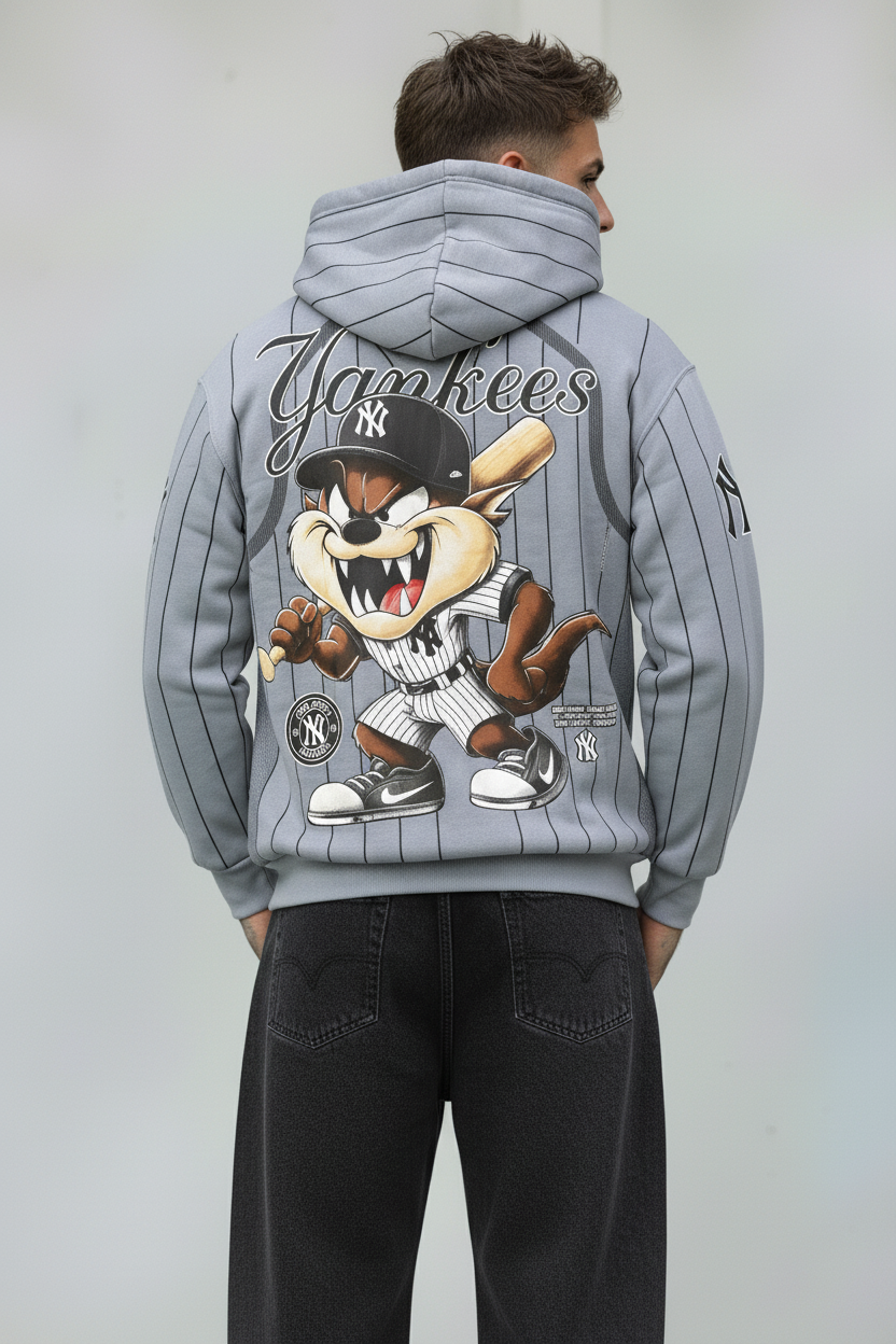 FELPA CON CAPPUCCIO YANKESS TAZMANIA - B.U. - ART. W25 / H - 16