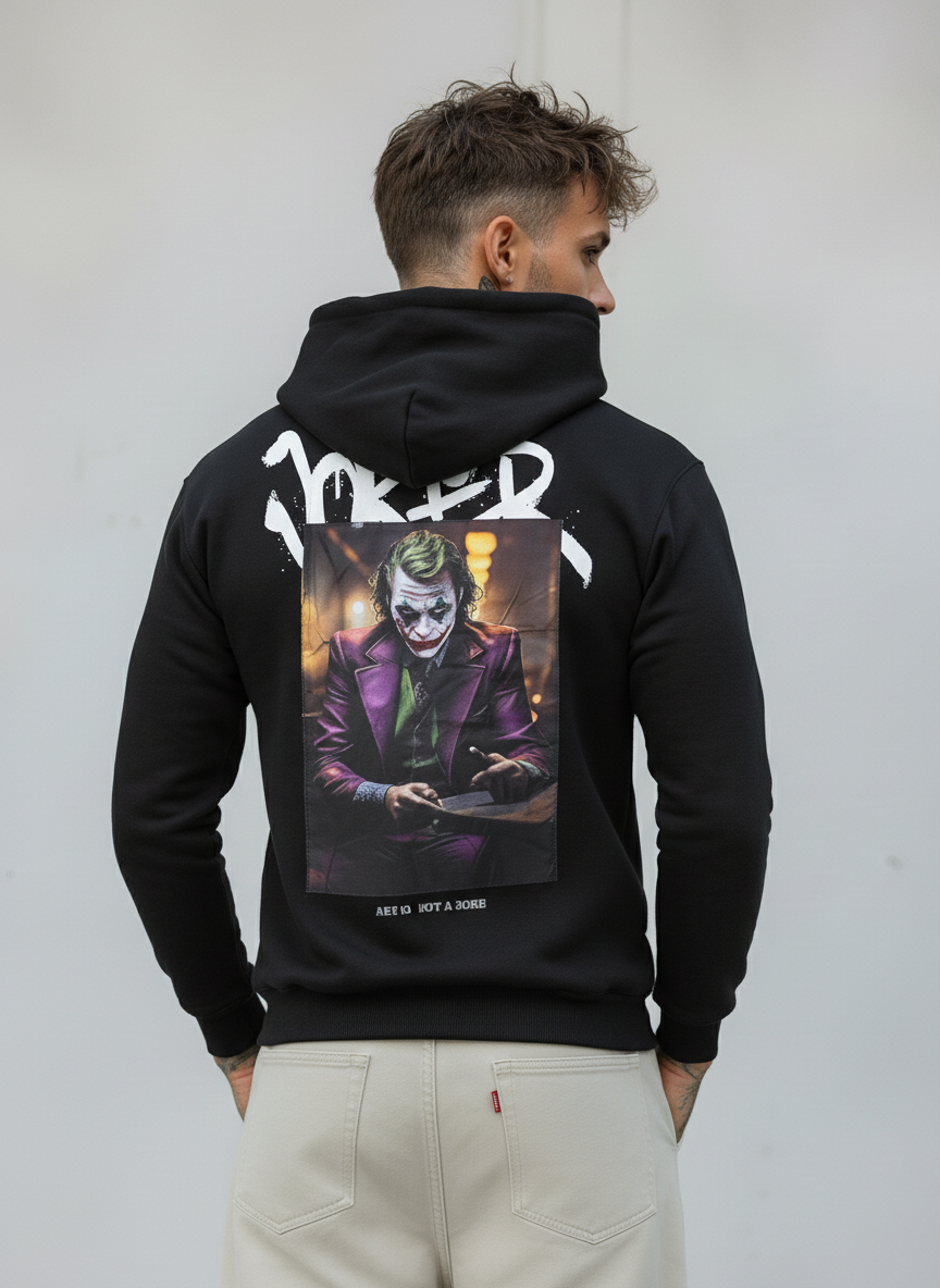 FELPA CON CAPPUCCIO JOKER - E. - ART. JOKER NOLAN