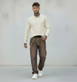 JEANS CARROT LAMINA RAME - BERNA - ART. 24606030 - COL. DENIM