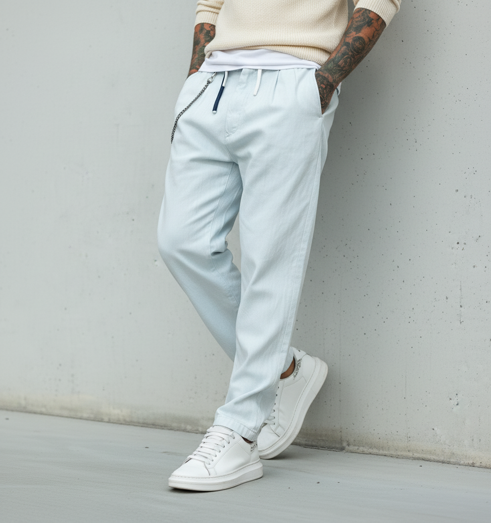 PANTALONE BLITCH - BERNA - *ART. 243416592 - COL. DENIM CHIARO