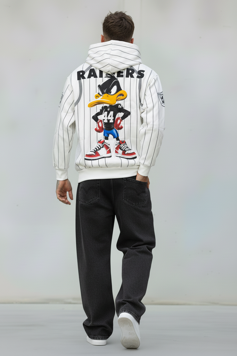 FELPA CON CAPPUCCIO DUCK HOODIE  - B.U. - ART. W25 / H 15