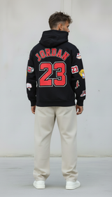 FELPA CON CAPPUCCIO JORDAN 23   - B.U. - ART. W25 / H 55