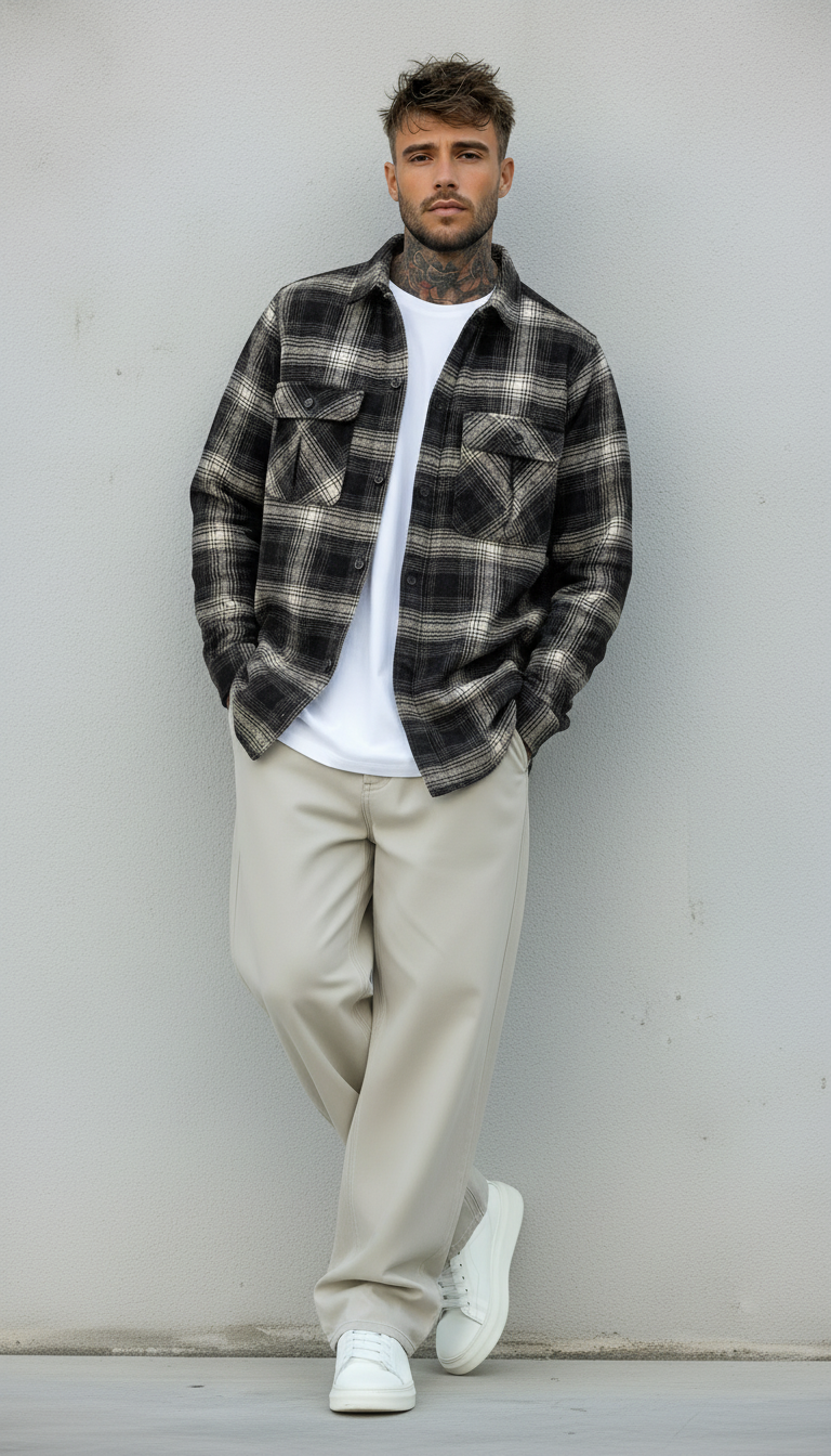 GIACCA CAMICIA CHECK OVERSHIRT - ONLY&SONS - ART. 22030843 - COL. GRIFFIN