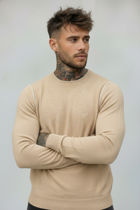 MAGLIA PARICOLLO VANISE' - BERNA - *ART. 2431978 - COL. BEIGE