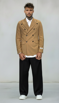 GIACCA DOPPIO PETTO - BERNA - *ART. 23028537 - COL. CAMMELLO