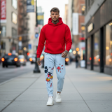 JEANS - HAMEN - DIPINTO A MANO -  ART. TOPOLINO 10