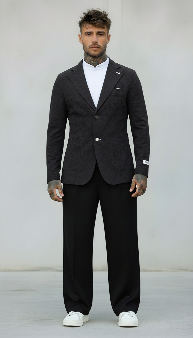 GIACCA GOFFRATA - BERNA - *ART. 2302881 - COL. NERO