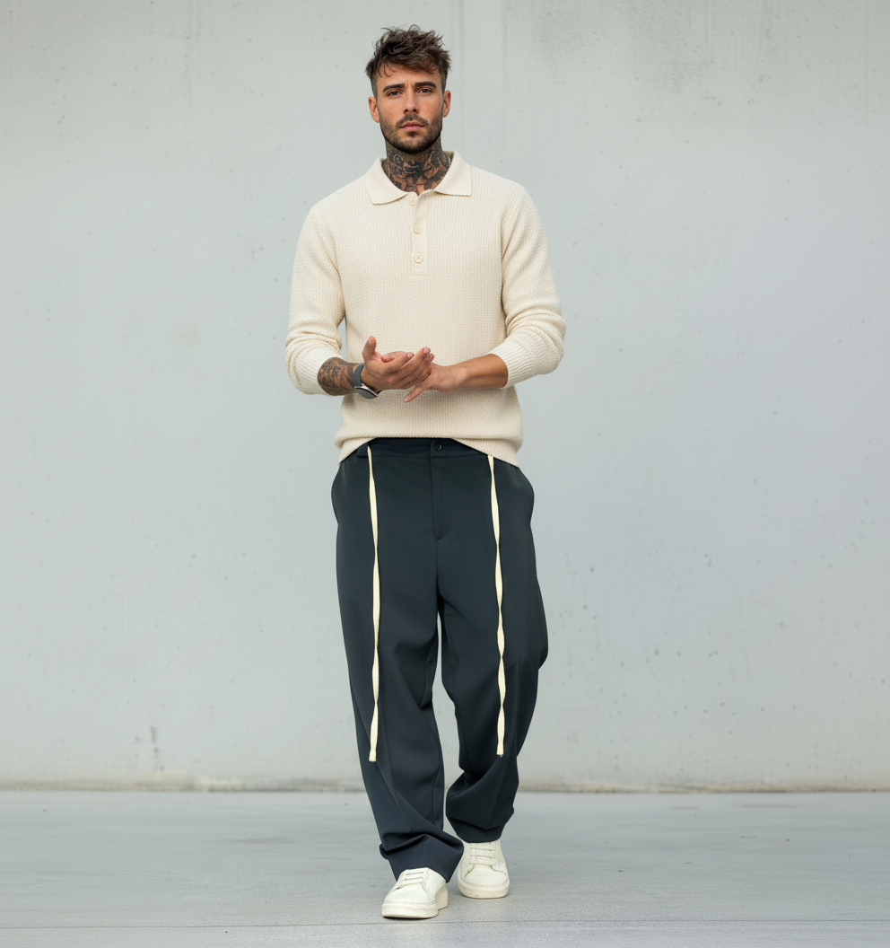 PANTALONE ELASTICO IN VITA - NEW JOB BRAND - ART. BONSAI