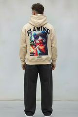 FELPA CON CAPPUCCIO - E. - ART. FLAMING JOKER - COL. BEIGE