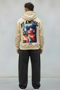 FELPA CON CAPPUCCIO - E. - ART. FLAMING JOKER - COL. BEIGE