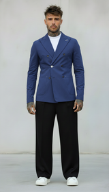 GIACCA DOPPIO PETTO TECNICA - BERNA - *ART. 23027942 - COL. BLU CHINA