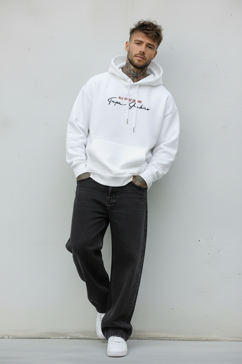 FELPA CON CAPPUCCIO TUPAC   - B.U. - ART. W 25 / H 50